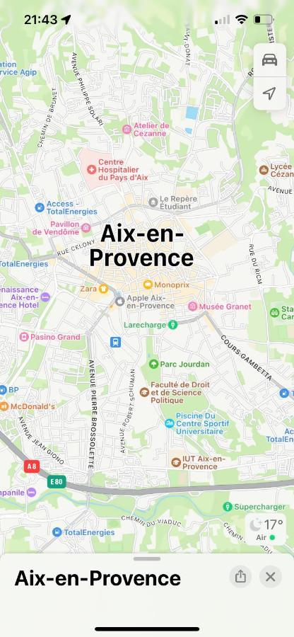 Aix-En-Provence, Charmant Studio Proche Toutes Comodites Et Axes Routiers, Linges Fournis Exterior foto